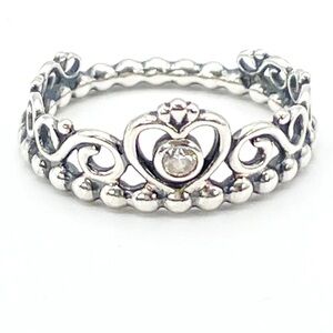 PANDORA STERLING SILVER PRINCESS TIARA CROWN RING
